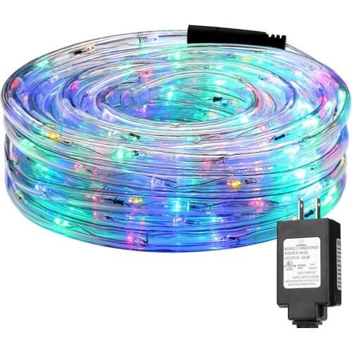 LED Rope Lights 8 Modes LED Waterproof Rainbow Tube Rope Led Strip Christmas Light Outdoors Holiday Decoration Lights IP65