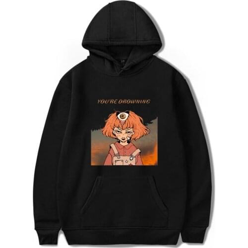 Junji Ito Anime Hoodies Print Men Women Sweatshirts Harajuku Hip Hop Hooded Cartoon Pullover Male Streetwear Hoodies Sweatshirts