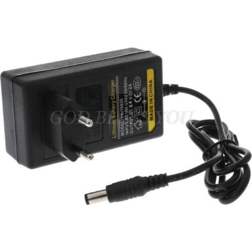 Battery Charger 8.4V DC 2A Intelligent Lithium Li-on Power Adapter EU US Plug Transformer Full Stop Automatically Drop Shipping