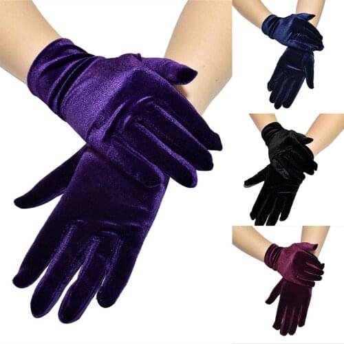Gold Velvet Gloves For Women Girls Fashion Finger Warm Glove Colorful More Style Womens Gloves Clothes Accessories