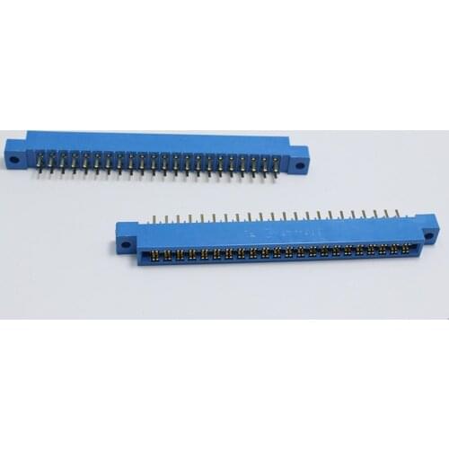 10pcs/Lot 805 Card Edge Connector 3.96mm Pitch 2x22 Row 44 Pin PCB Slot Solder Socket SP44 Dip Soldering-Block Type