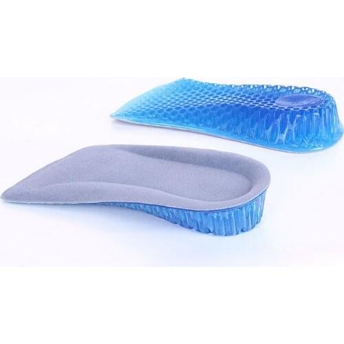 100Pair Hot Selling Durable Fashion Comfy Unisex Silicone Gel Lift Height Increase Shoe Women Men Insoles Heel Insert Pad