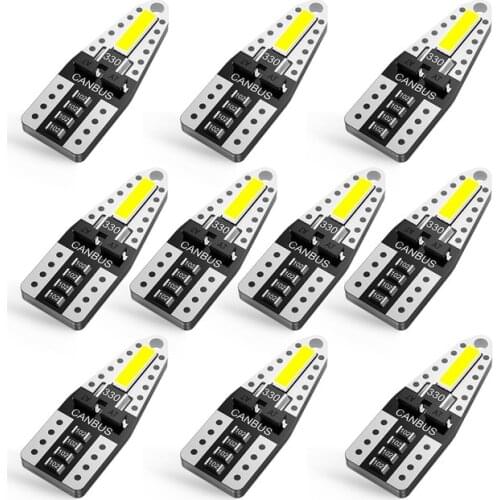 10x T10 LED W5W 194 Car Lights for Honda Civic Accord CRV HRV Jazz Fit NC750X Auto Led Interior Light Trunk Lamp Xenon 6000K 12v