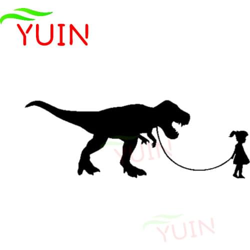Car Sticker Rock Dinosaur Girl Decal Fashion Cars Accessories PVC Body Rear Windshield Decoration Waterproof Sunscreen Decals