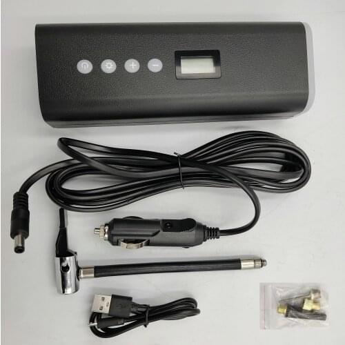 New Car/Scooter/ELECTRIC BIKE Tyre Air Pump 12V WIRELESS WITH VALVE Portable Mini SIZE POWER BANK/CHARGER