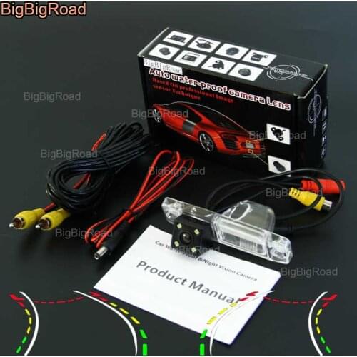 BigBigRoad Car Intelligent Track Rear View Camera For Hyundai Elantra Terracan Tucson Accent sonata Kia Sportage R Sorento
