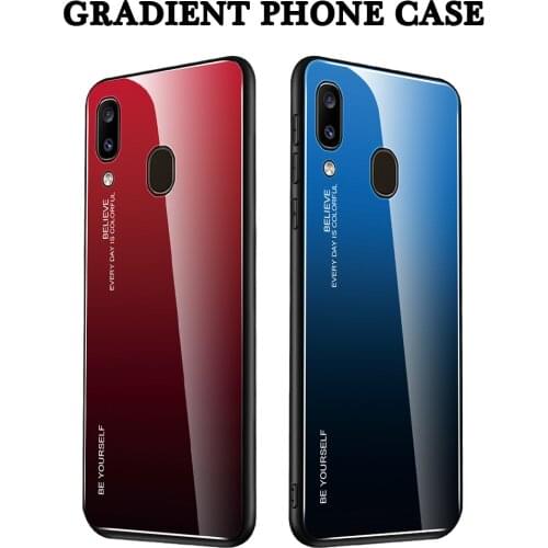 Case For Samsung A40 A42 A52 A72 5G Tempered Glass Case For Samsung Galaxy A40 GalaxyA40 A 40 A405 SM-A405F A405F Gradient Cover