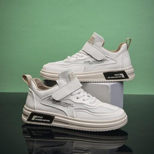 Kid Shoes Breathable Thin Net Shoes 2021 New Boys Shoes Net Surface Childrens Sports Shoes Small White Board Shoes 28-38