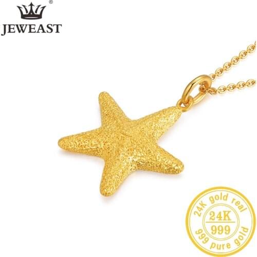 HMSS 24K Pure Gold Pendant Real AU 999 Solid Gold Charm Beautiful Trendy Classic Party Fine Jewelry Hot Sell New 2019