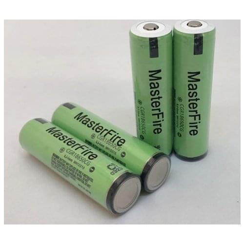 MasterFire 4PCS/LOT Protected Original CGR18650CG 18650 2250mAh Rechargeable Battery Lithium Batteries with PCB For Panasonic