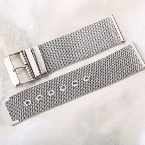 12/14/16/18/20/22 mm 24mm Fashion Milanese Bracelets Stainless Steel Watchband Wrist Watch Band Silver Strap Watch Accessories