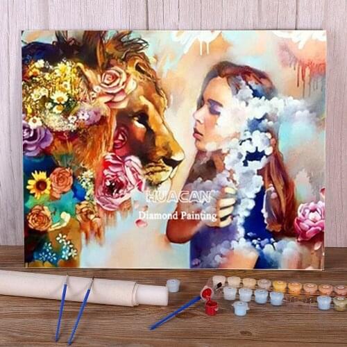 Beauty Wolf Animal Paint By Numbers Kit Acrylic Paints 50*70 Boards By Numbers Home Decor Kids Drawing