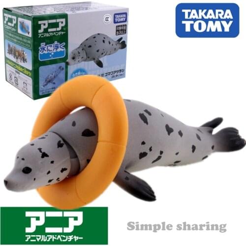 Takara Tomy Tomica Ania Animal Adventure Spotted Seal Model Kit As 22 Diecast Resin Baby Toys Funny Magic Kids Bauble