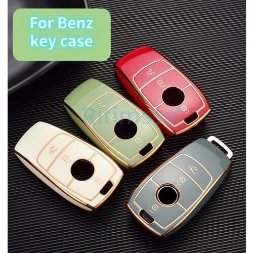 2022 New Tpu Car Key Case for Mercedes Benz AMG E Class W213/C Class W205 2018 Key Chain Ring Cover Car Styling Accessories