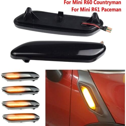 Flowing Water Sequential Blinker Led Dynamic Side Marker Turn Signal Light For BMW For Mini Cooper R60 Countryman R61 Paceman