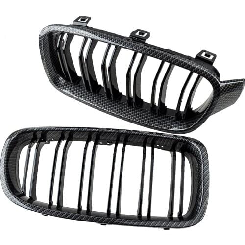 1 Pair 51137263481 51137263482 51137405835 Front Hood Kidney Grilles ABS Fit for BMW 3 Series F30 Sedan F31 Touring 2012-2018