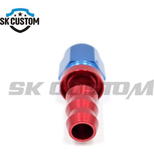 Sk custom Racing 4PCS AN Fitting Push On Hose End Straight + 45 + 90 + 180 Degree Oil Cooler Fittings