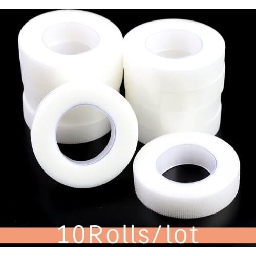 TDANCE Eyelash Extension Tape Makeup 10 Rolls Breathable Anti-Allergy Easy to Tear Micropore Tape Professional Lashes Tape