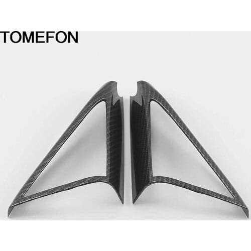 TOMEFON For Skoda Karoq 2017 2018 2019 Front A Pillar Door Triangle Stereo Loud Speaker Cover Trim Interior Accessories ABS SS