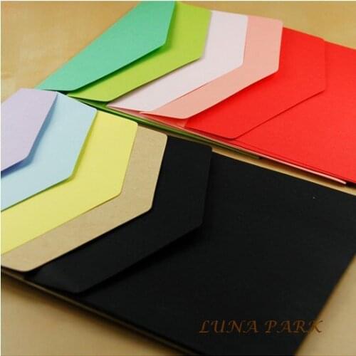 Vintage multicolor 11 colors size 127x127mm ordinary wedding invitation paper envelope decorative gift /110pcs/set/papel