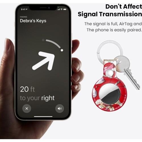 Protective Cover For Aircovered AirTag Silicone Protector Case For Apple Locator Tracker Antilost Device Keychain Protect Case