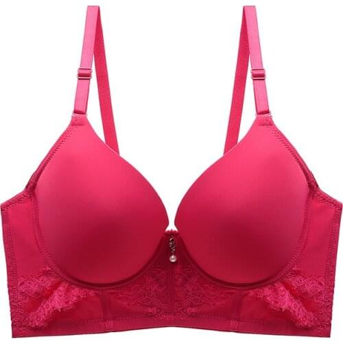 DKERT Women Bra Plus Size D Cup Underwear Push Up Brassiere Lace Sample Luxury Ladies Bra