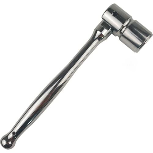 1pc 180 Degree Adjustable Flex Head Socket Wrench Bar 250mm Fastening Garage Rotatable For Scaffolding Spanner Hand Tool