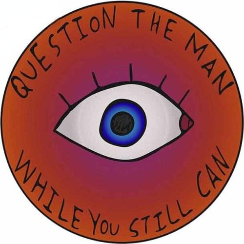 13cm x 12.9cm for Red Orbital Big Eyes Car Sticker Air Conditioner Decal Windshield Personality Camper RV Decoration