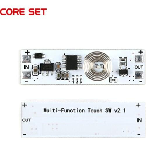 5Pcs Touch Switch Capacitive Sensor Module 5V-24V 3A LED Dimming Control Lamps Active Components 3 Mode Hard Light Controller