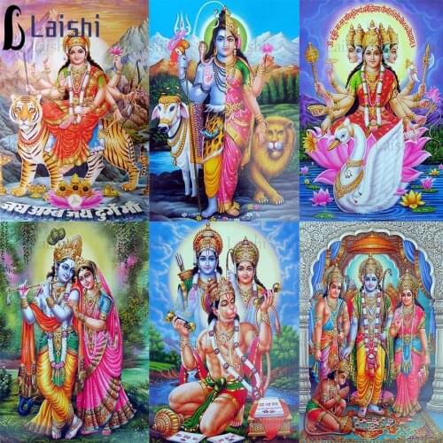 5d Diy Diamond Painting Indian Lord Shiva series diamond rhinestone full square round diamond embroidery mosaic home decor