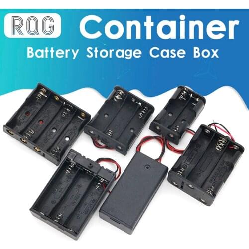 AA Size Power Battery Storage Case Box Holder Leads With 1 2 3 4 6 Slots Container Bag DIY Standard Batteries Charging Droship