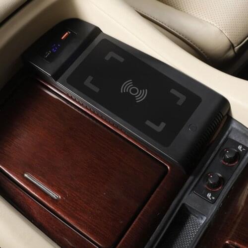 For Toyota Alphard 2015-2021 Car Cigarette Lighter Installation Wireless Charger Mobile Phone Wireless Fast Charging