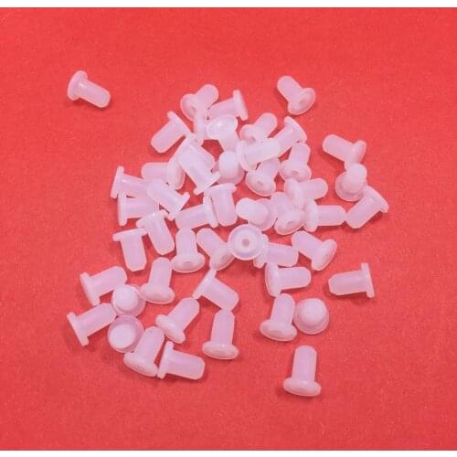 YOTAT 50pcs/lot ink cartridge white rubber seal silicone plug use for ink cartridge ciss part