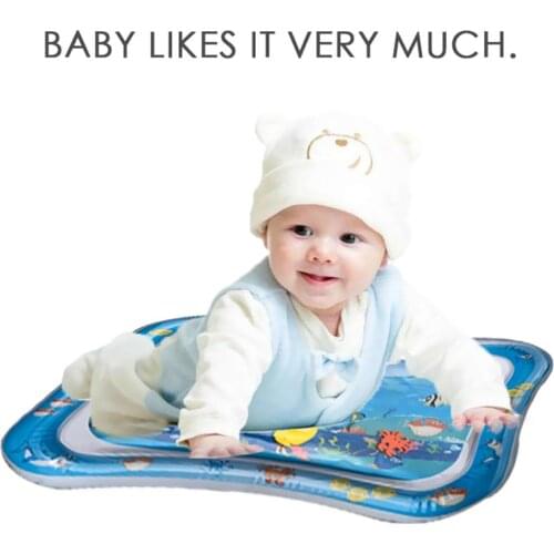 Baby Inflatable Water Play Mat Tummy Time Playmat Fun Activity Play Center Toddler Fun Activity Inflatbale Mat Infant Toys Carpe