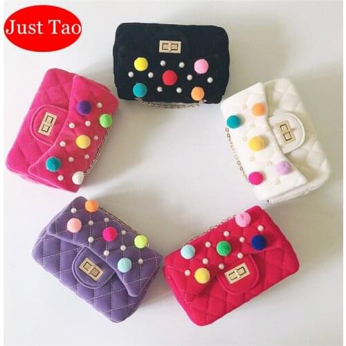 DHL Free Shipping! Just Tao Childrens Fashion cotton messenger bags Little toddlers Purse Preschool girls wallets Bags JTD044