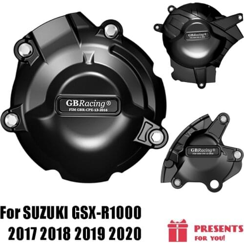 For SUZUKI GSX-R1000 GSXR1000 2017 2018 2019 2020 Motorcycles Engine cover Protection case for Engine Covers case GB Racing
