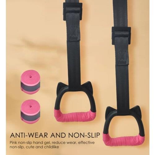Gymnastics Rings Non-Slip Bear Adjustable 200KG Exercise Rings For Home Kids For Gymnasiums, Sports Fields, Family Pull-ups