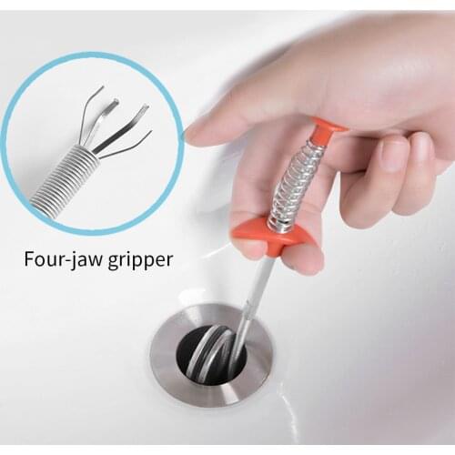 60/85cm pipe dredge to pass the sewer toilet tool manual toilet claw poke hair cleaning hair tool drain pipe sewer