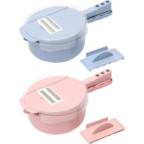 4 in 1 Vegetable Chopper, Cucumber Slicer, Onion Cube Cutter Dicer with Container, Easy to Clean Kitchenware