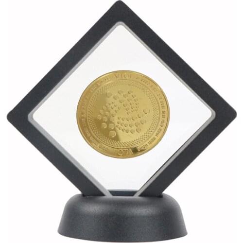 Crypto Coin Cryptocurrency Collectible Coin Silver IOTA Coin Bitcoin Art Collection Physical Gold Commemorative Replica Coins