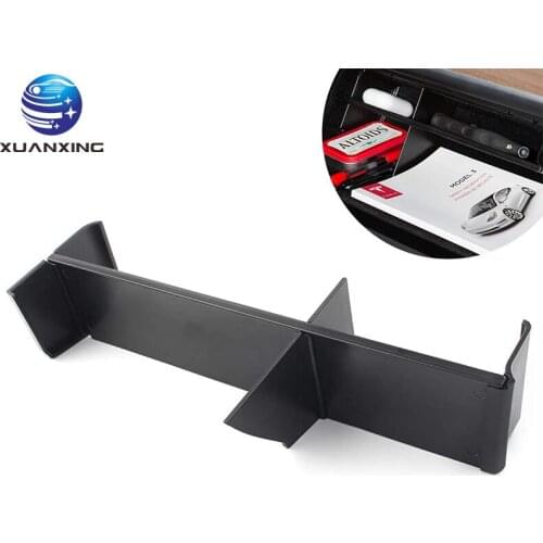 Copilot Storage Box Partition Plate Glove Box Compartment For Tesla Model3 Y