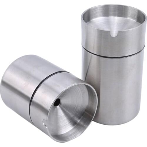 Stainless Steel Round High Temperature Resistant Drop Resistants Design Ashtray Cigarette Accessories High Quality