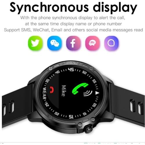 L8 Smart Watch Men IP68 Waterproof SmartWatch With ECG PPG Blood