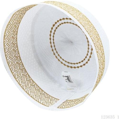 Latest Musulman Yellow Hui prayer Hats Man Week Hat Islam Muslim Bonnet Male Caps Nation Clothing Accessories Wholesale