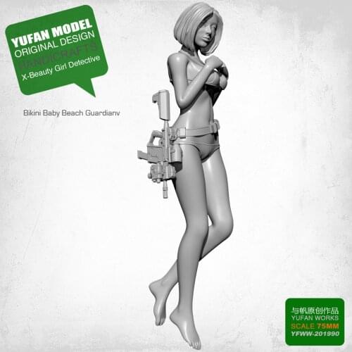 1/24 Yufan Model resin figures kit Soldier self-assembled YFWW-201990