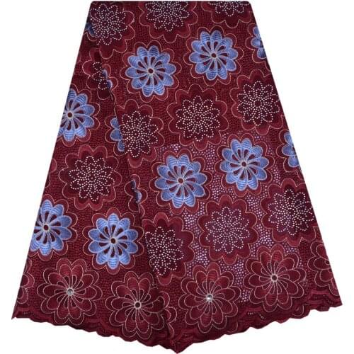 Latest Style African Cotton Swiss Voile Lace Fabric For Party Dress High Quality African Swiss Voile Lace In Switzerland 1212