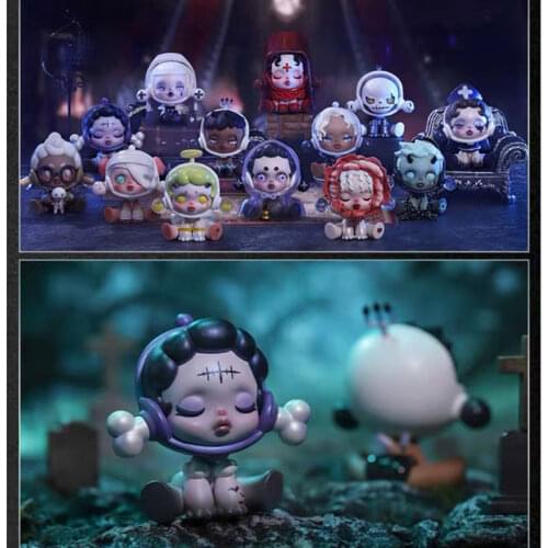 Original POPMART Skullpanda Dense Forest Castle Series Blind Box Toys Doll Random One Cute Anime Figure Gift