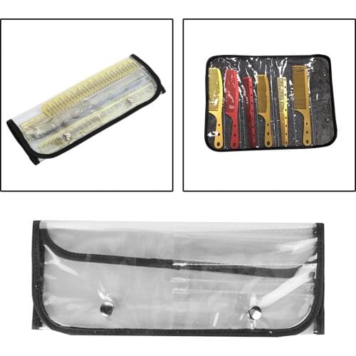 PVC Classic Scissor Holder Pouch Cases for Hairdressers Salon Trimming Shear Tools Comb Bag Carrying Case Folding