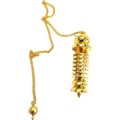 Witch pendant pendulum dowsing Scrying Point Ball Egyptian Coil copper reikei pendulo radiestesia pendants for jewelry making