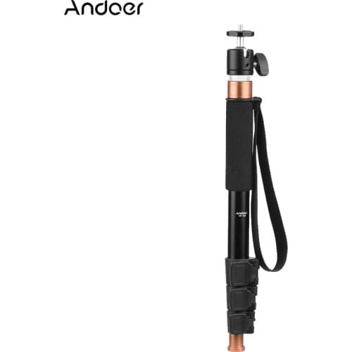 Andoer TP-148 94.6cm/37.2" Adjustable Lightweight Monopod Unipod Microphone Boom Pole for Canon Nikon Sony Camera & Microphone